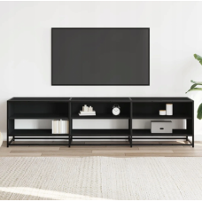 Тумба під телевізор, чорна, 180x40x46 см