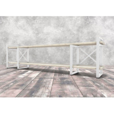 Тумба під ТВ Айсберг 240 білий/білий MSMLOFT