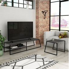 Тумба під телевізор у стилі MSMLOFT 550х1630х450 мм  + кавовий столик 600х570х500 мм