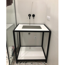 Тумба без дверей під раковину із ЛДСП у стилі лофт 750х850х600 мм