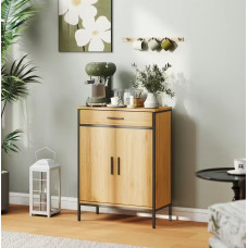 Шафка для ванної кімнати HOMCOM з двома полицями та великим висувним ящиком в індустріальному стилі