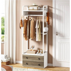 Вішалка для одягу з шухлядами