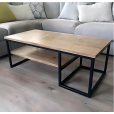 Журнальний столик у стилі MSMLOFT із полицею