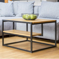 Журнальний столик у стилі MSMLOFT із полицею