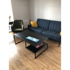 Журнальний столик у стилі MSMLOFT із полицею