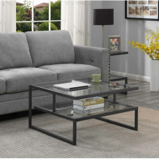 Журнальний столик у стилі MSMLOFT зі склом