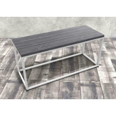 Журнальный столик Айсберг Лофт 02 білий/чорний MSMLOFT