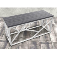 Журнальний столик Айсберг 04 білий/чорний MSMLOFT