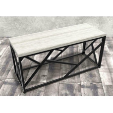 Журнальний столик Айсберг 04 чорний/білий MSMLOFT