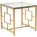 Кавовий стіл CL-2 прозорий золото Vetro MSMLOFT