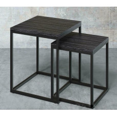 Набір журнальних столиків Айсберг Лофт Чорний/графіт MSMLOFT