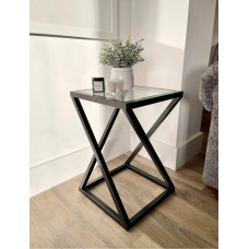 Столик зі скла, чорний