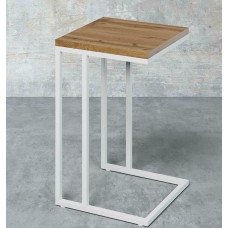 Столик приставний Айсберг Лофт Білий/дуб  MSMLOFT