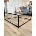 Журнальний столик Mila Square металевий, чорний