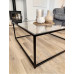 Журнальний столик Mila Square металевий, чорний