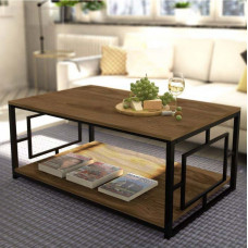 Журнальний столик у стилі MSM LOFT із полицею
